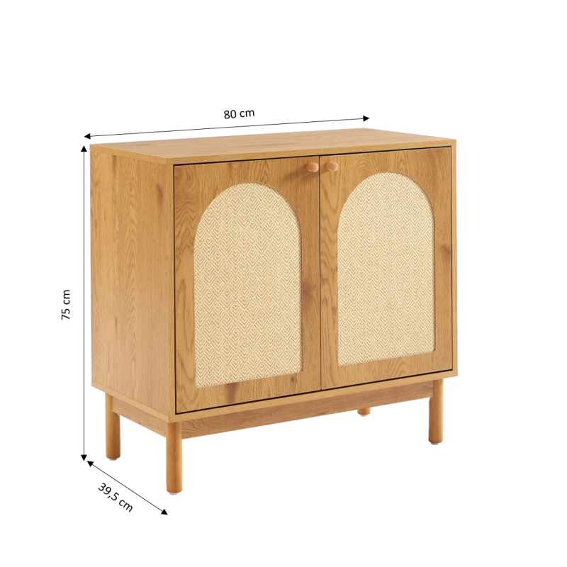 BAAMA 2 Doors Sideboard - Light wood
