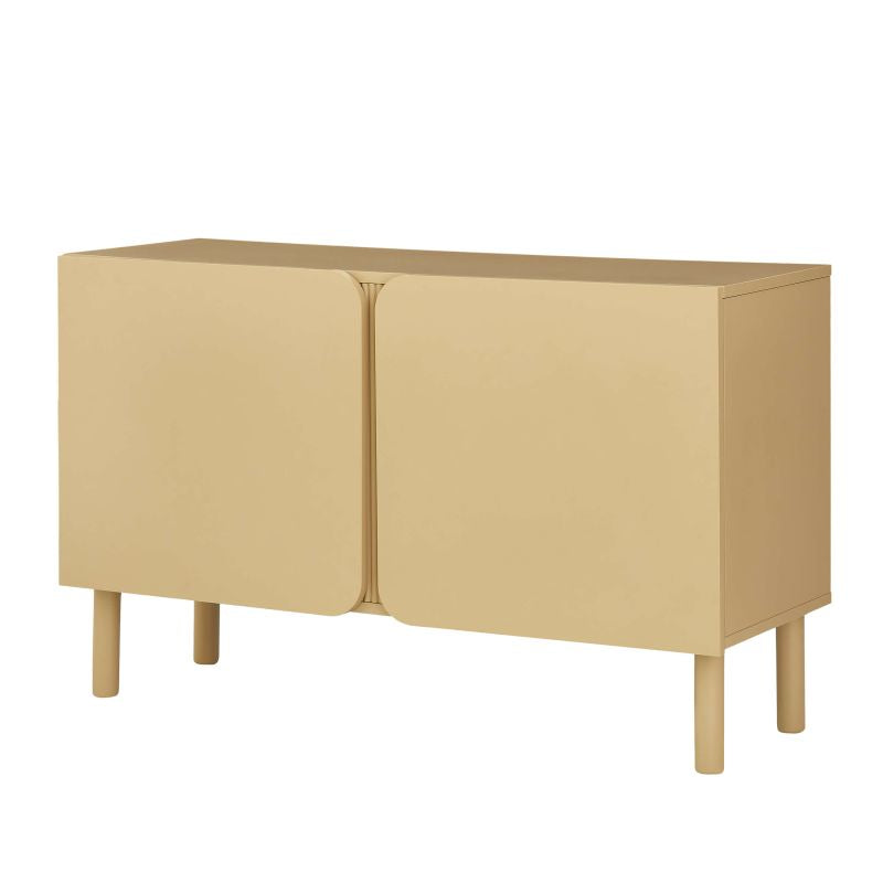 BRAGA Oak Effect Sideboard with 2 Doors - Beige