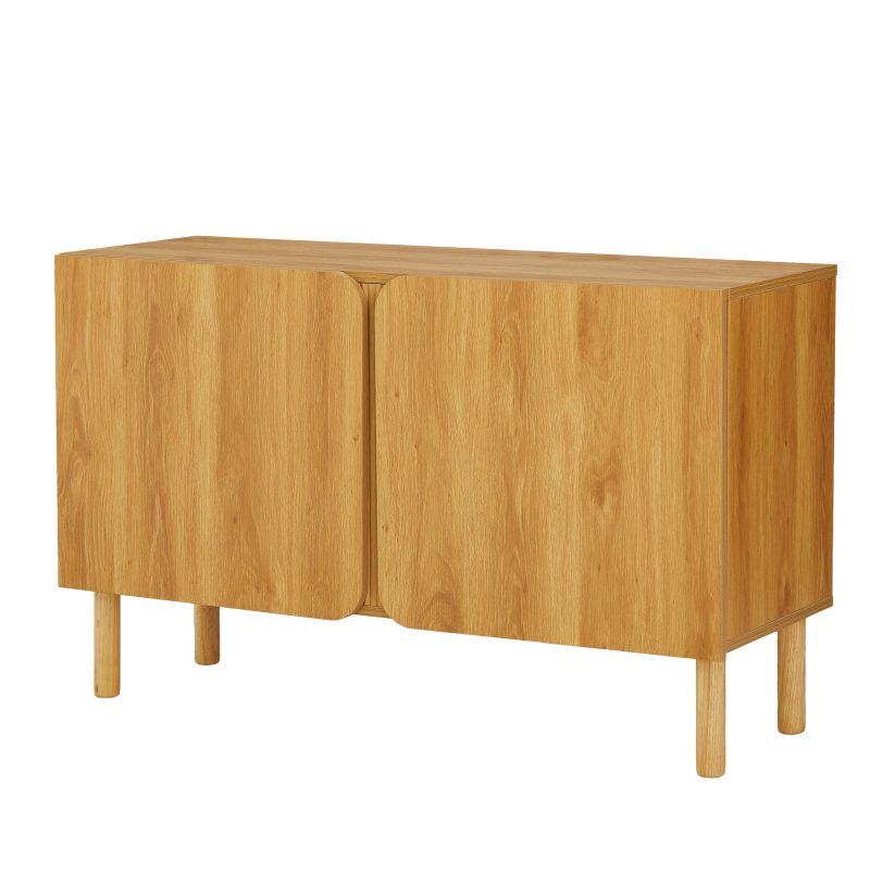 BRAGA Oak Effect Sideboard with 2 Doors - Natural Wood