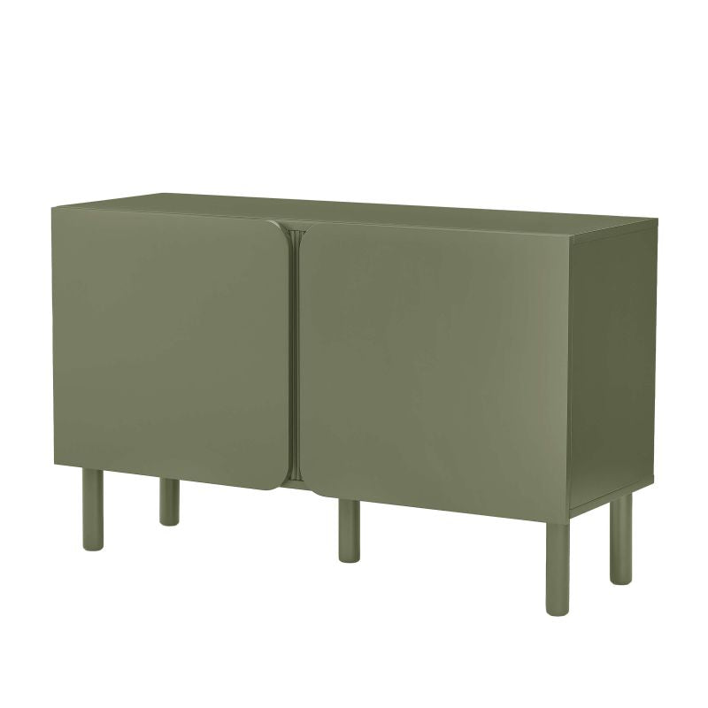 BRAGA Oak Effect Sideboard with 2 Doors - Green
