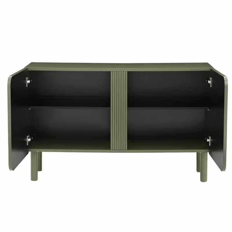 BRAGA Oak Effect Sideboard with 2 Doors - Green
