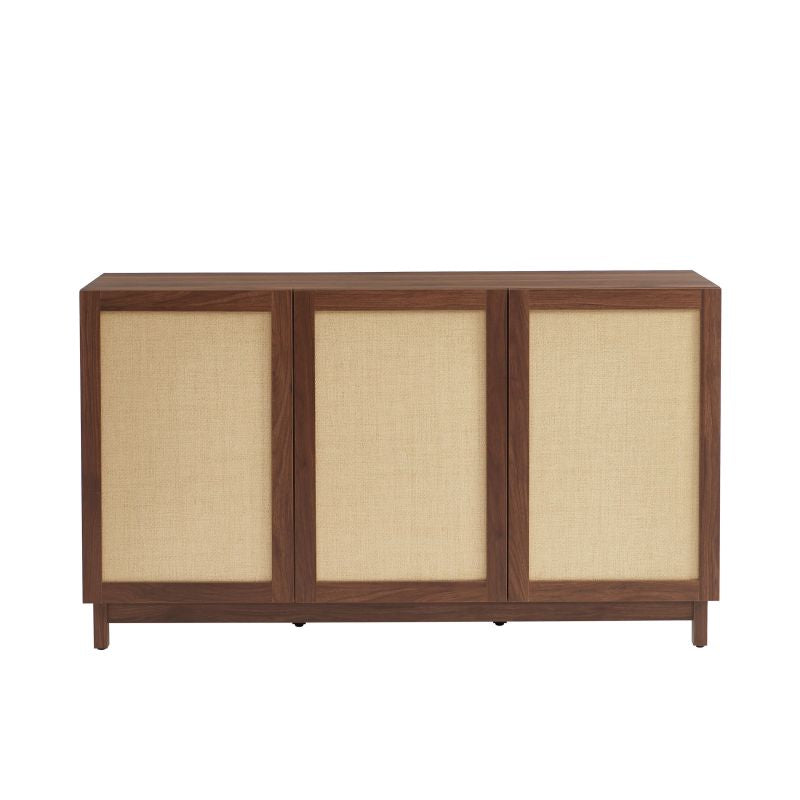 HARIA Highboard with Storage - Dark wood