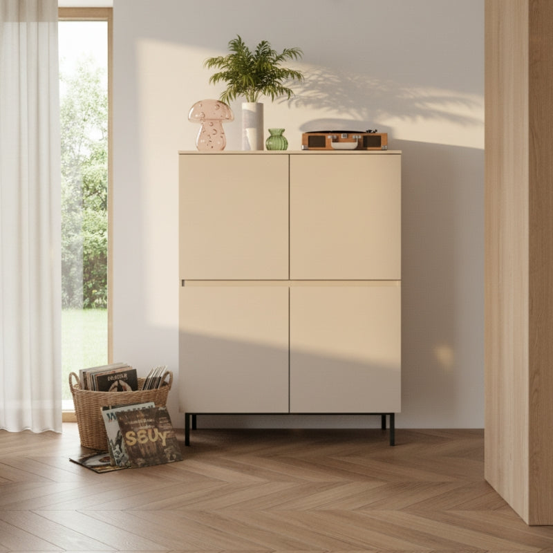 ARNI Tall Sideboard - Beige