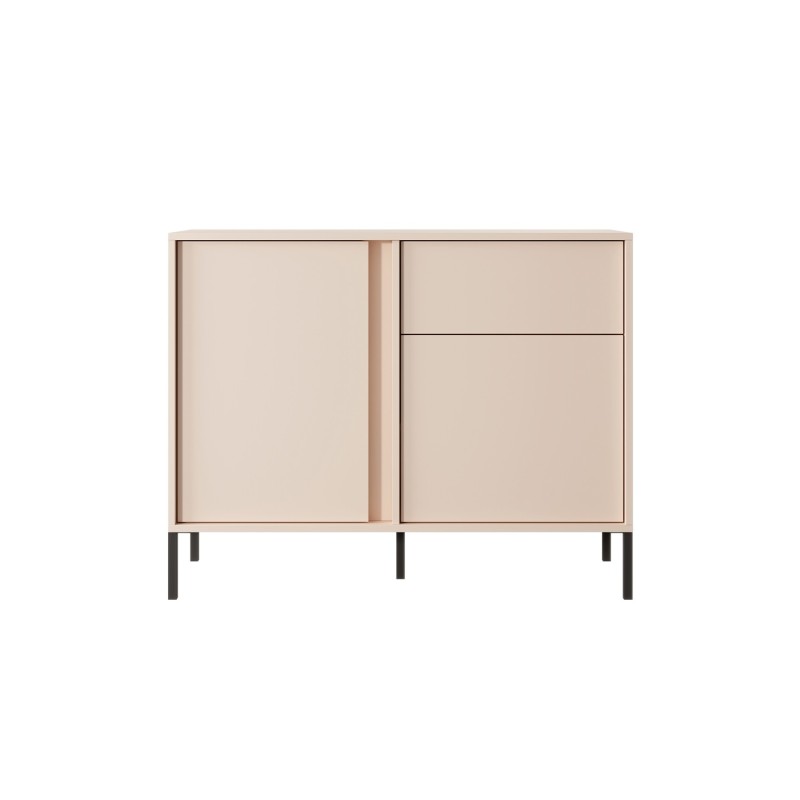 HULDA Highboard, 2 doors, 1 drawer - Beige