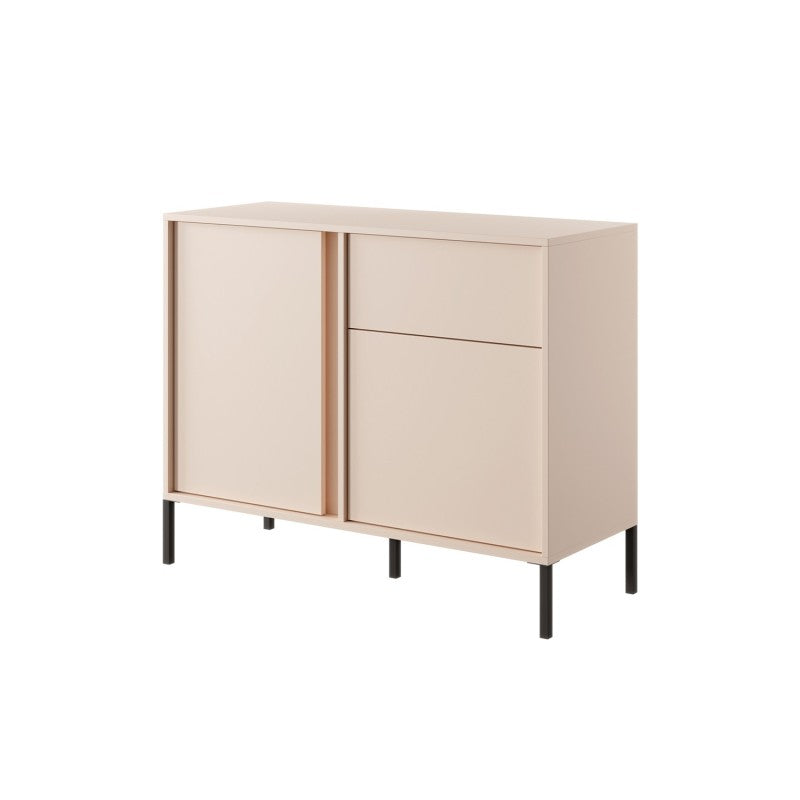 HULDA Highboard, 2 doors, 1 drawer - Beige