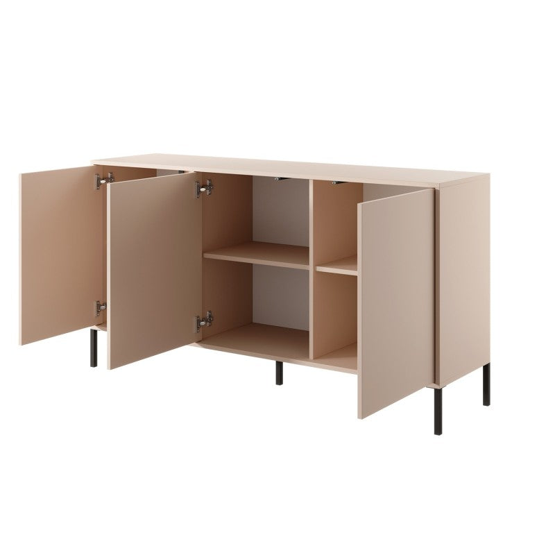HULDA 3 doors Highboard - Beige