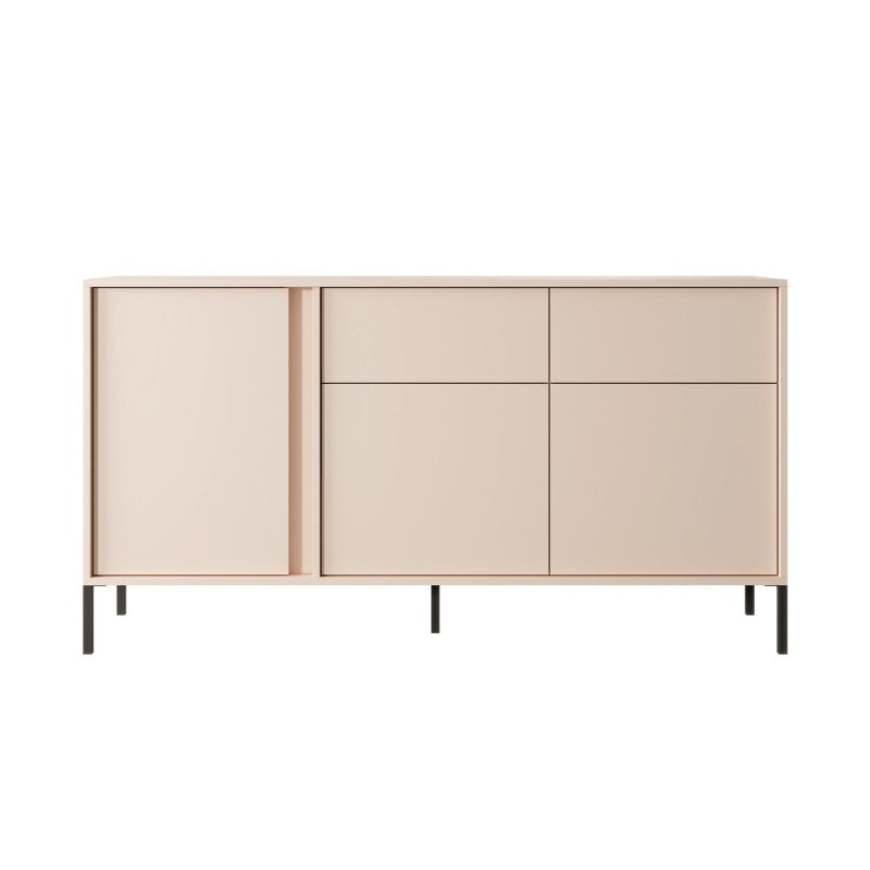 HULDA Highboard, 3 doors, 2 drawers - Beige