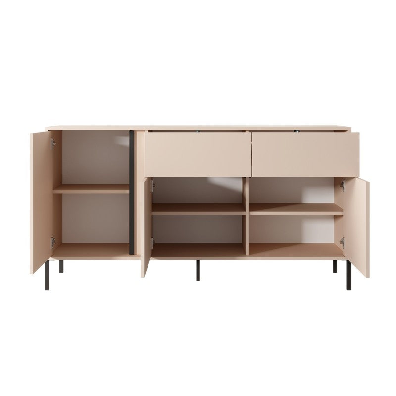HULDA Highboard, 3 doors, 2 drawers - Beige
