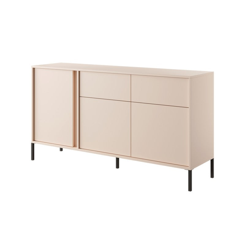 HULDA Highboard, 3 doors, 2 drawers - Beige