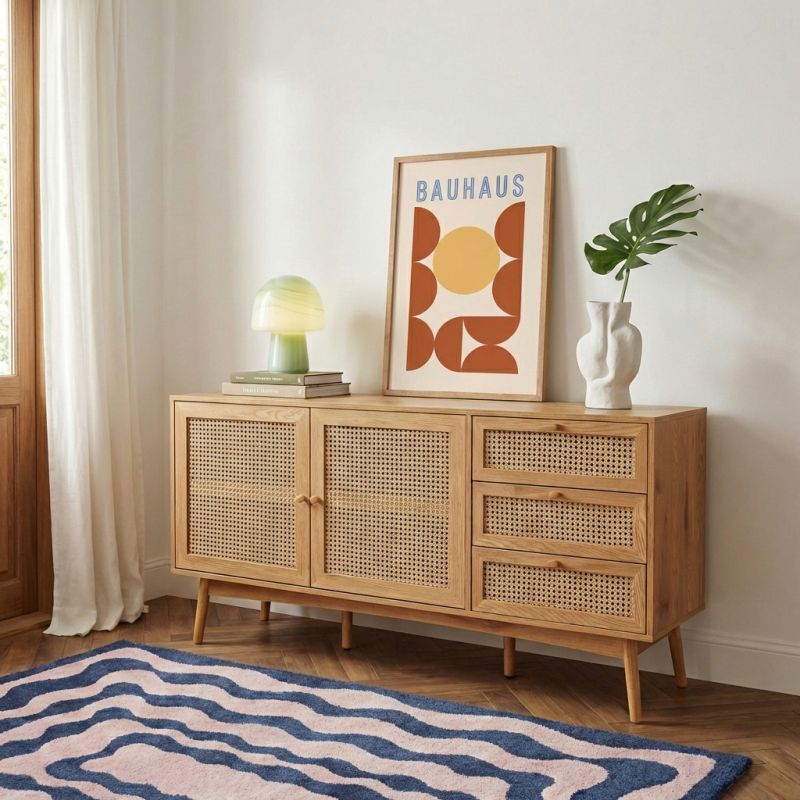 INES Sideboard 59.1" - Light wood