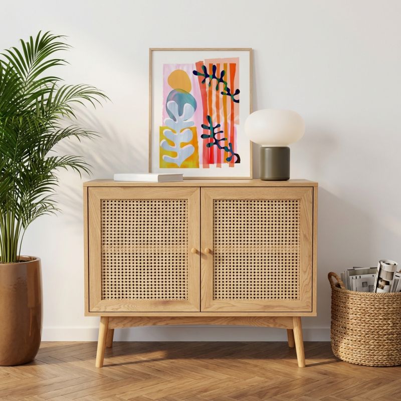 INES Sideboard 35.4" - Light wood