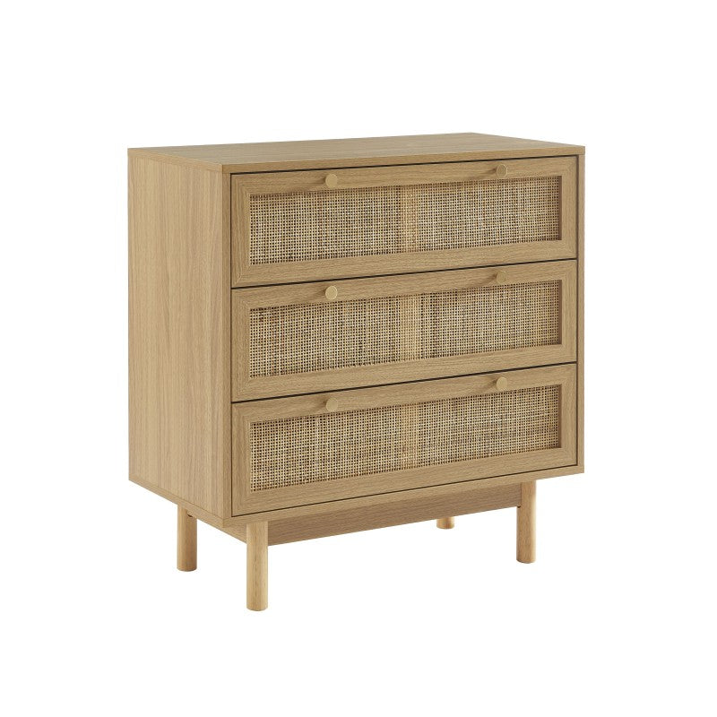 HELENA 3-Drawer Chest of Drawers 30.7" - Light wood