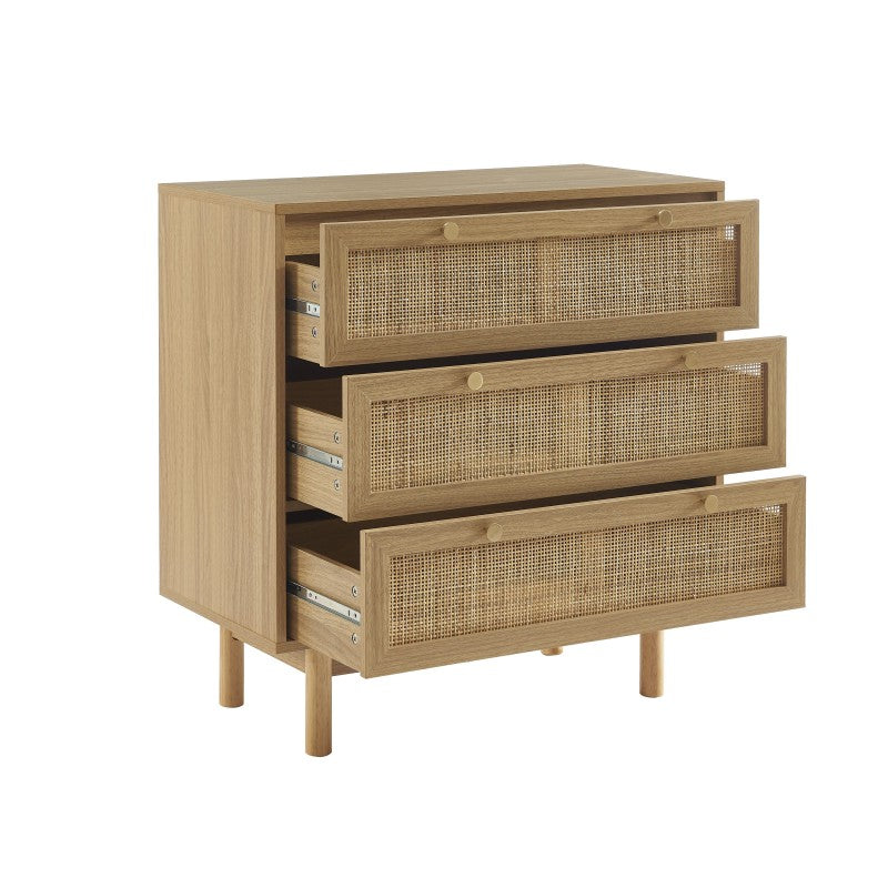 HELENA 3-Drawer Chest of Drawers 30.7" - Light wood