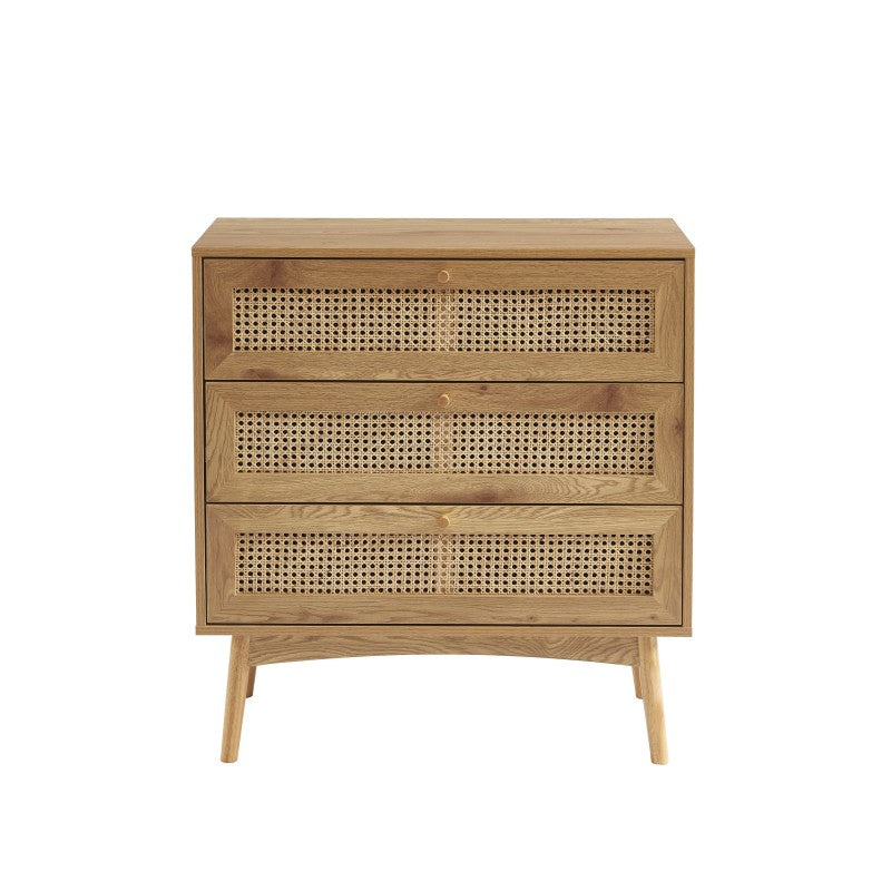 INES 3-drawers Chest of Drawers - Light wood