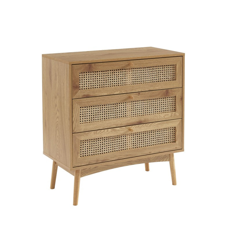 INES 3-drawers Chest of Drawers - Light wood