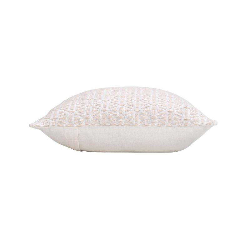 FANY Square Cushion, 18"x18", removable cover - White