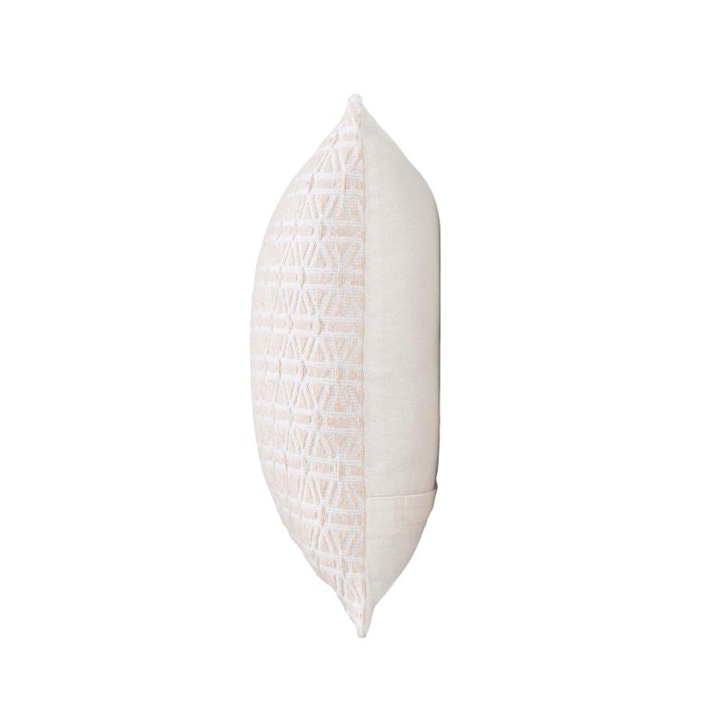 FANY Square Cushion, 18"x18", removable cover - White