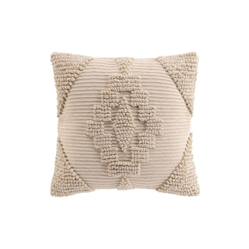 TRAS Square Cushion, 18"x18" removable cover - Beige