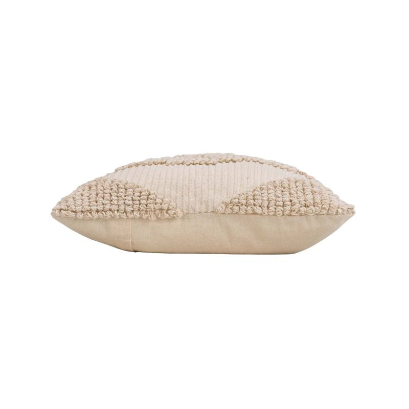 TRAS Square Cushion, 18"x18" removable cover - Beige
