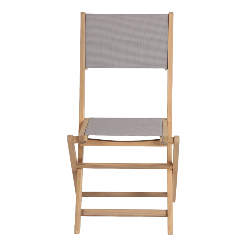 RIMINI Garden Table and 2-Chair Set - Gray