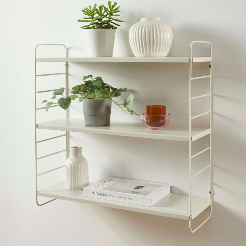 PANTONE® Metal 3-Tier Wall Shelf – Sand