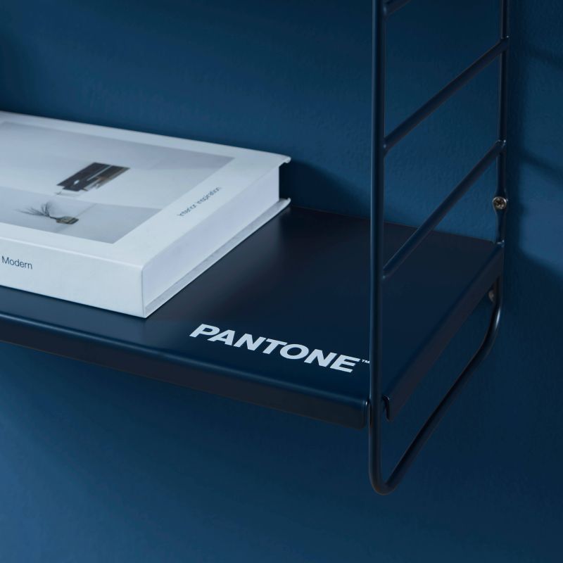 PANTONE® Metal 3-Tier Wall Shelf – Midnight blue