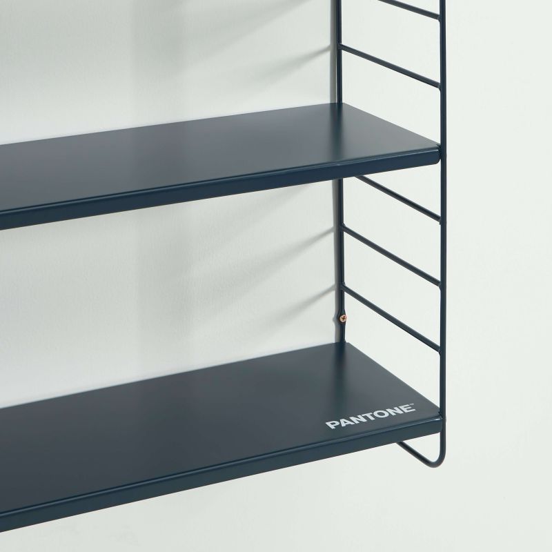 PANTONE® Metal 3-Tier Wall Shelf – Midnight blue