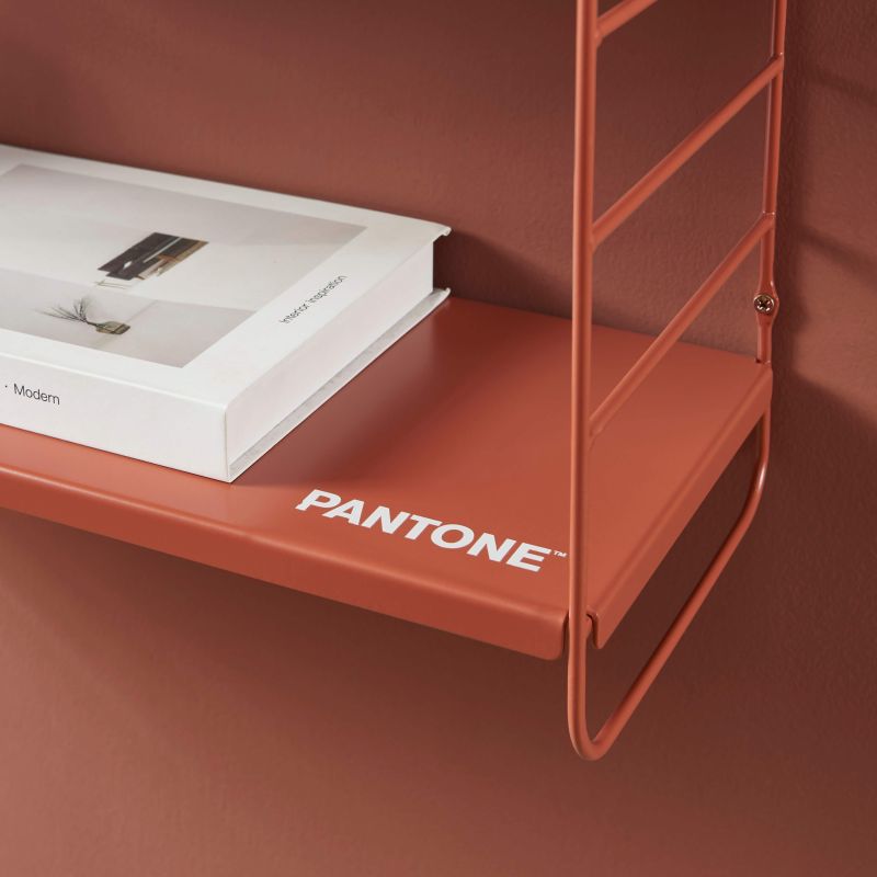 PANTONE® Metal 3-Tier Wall Shelf – Terracotta