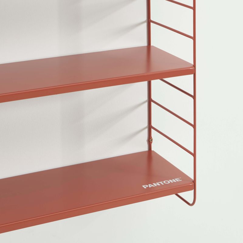 PANTONE® Metal 3-Tier Wall Shelf – Terracotta