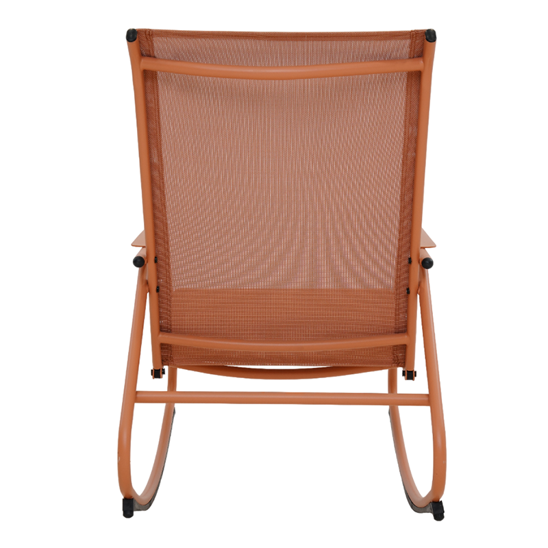 PANTONE® Steel and Textilene Outdoor Rocking Chair – Terracotta