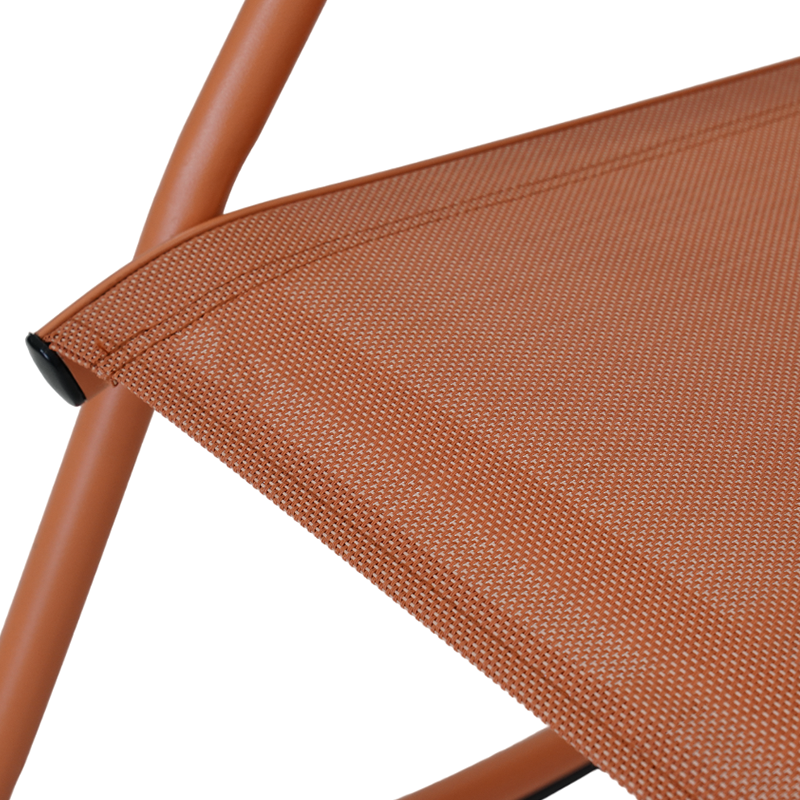 PANTONE® Steel and Textilene Outdoor Rocking Chair – Terracotta