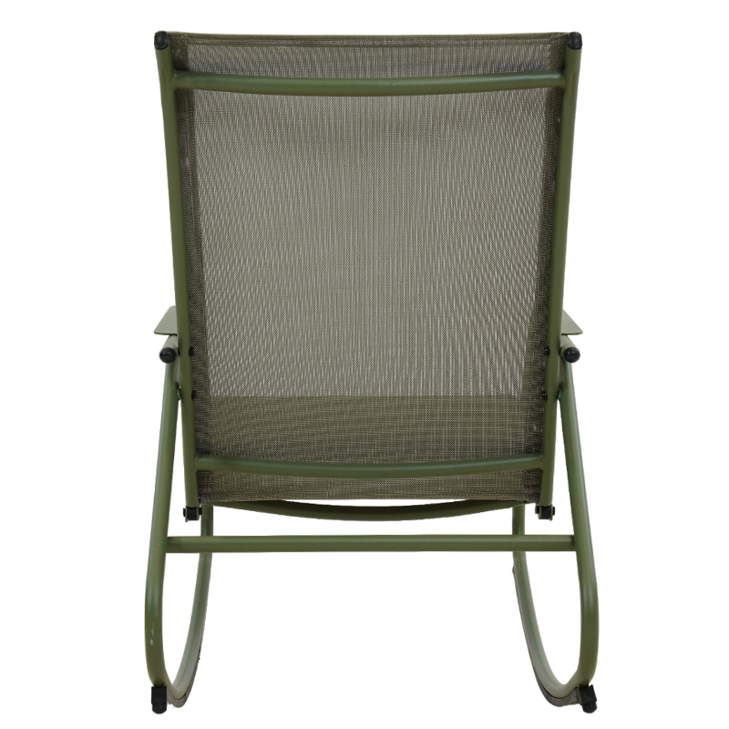 PANTONE® Steel and Textilene Outdoor Rocking Chair – Terracotta