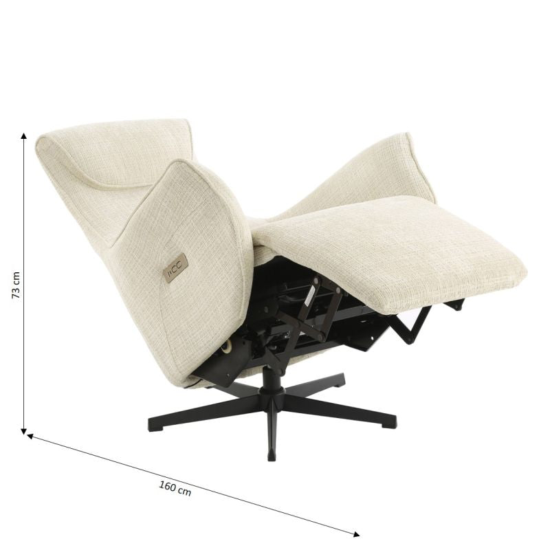 COCHYRE Electric Swivel Recliner - Beige