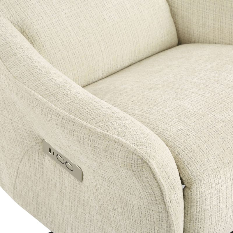 COCHYRE Electric Swivel Recliner - Beige