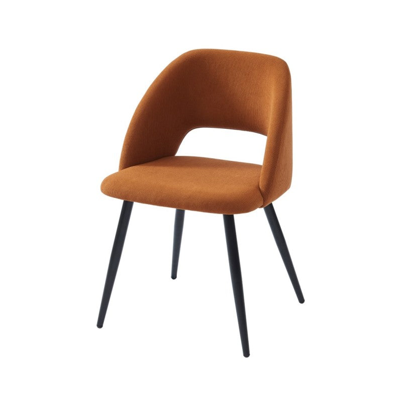 VINTAGE Set of 2 Retro-Style Dining Chairs – Terracotta