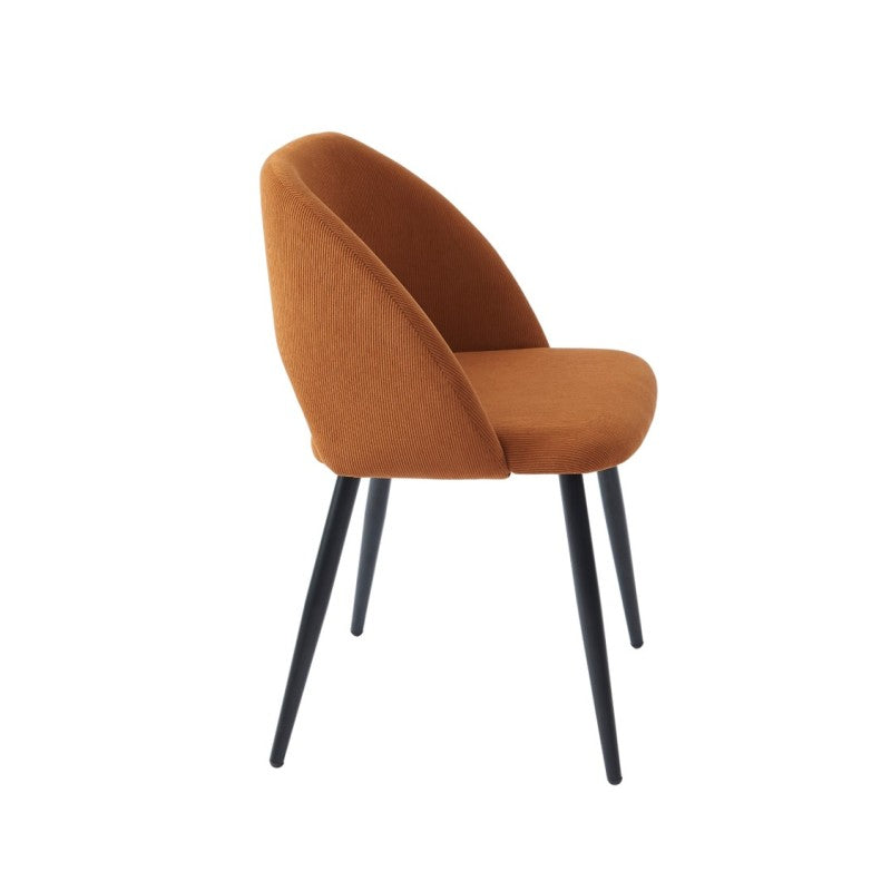 VINTAGE Set of 2 Retro-Style Dining Chairs – Terracotta