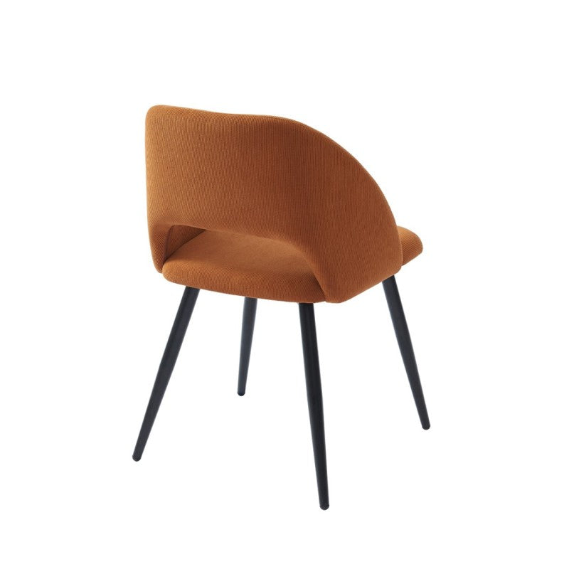 VINTAGE Set of 2 Retro-Style Dining Chairs – Terracotta