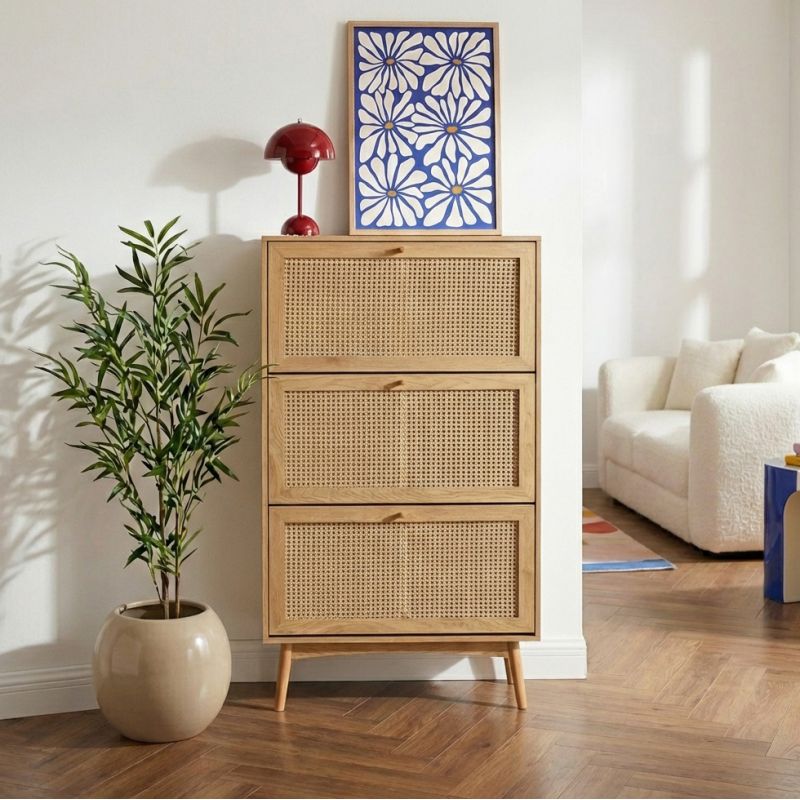 INES Shoe Cabinet - Light wood