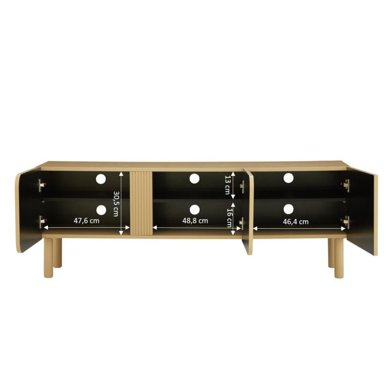 BRAGA TV Stand 3 Doors - Beige