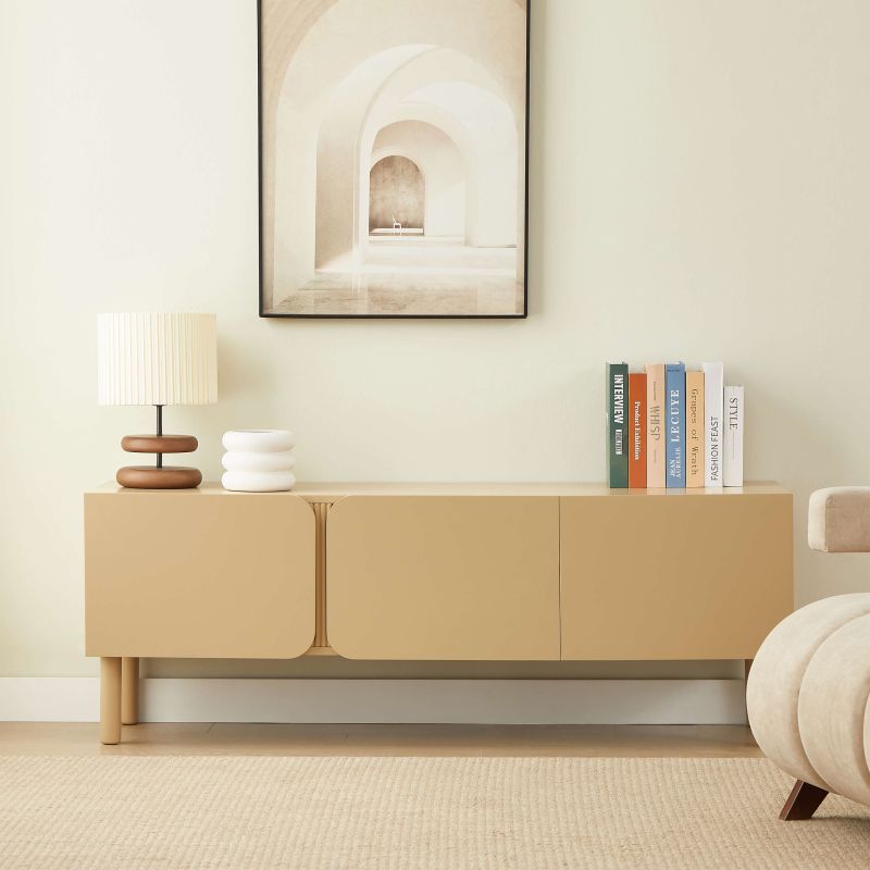 BRAGA TV Stand 3 Doors - Beige