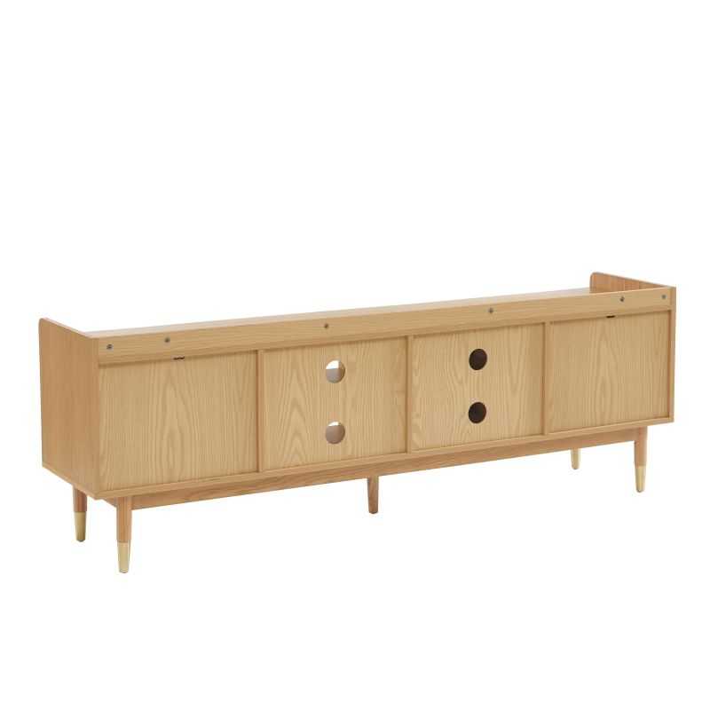 LEON Wood Veneer TV Unit - Light wood
