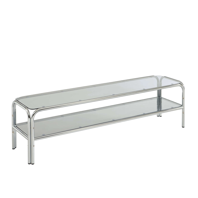 MAGGY Large Metal TV Stand - Black