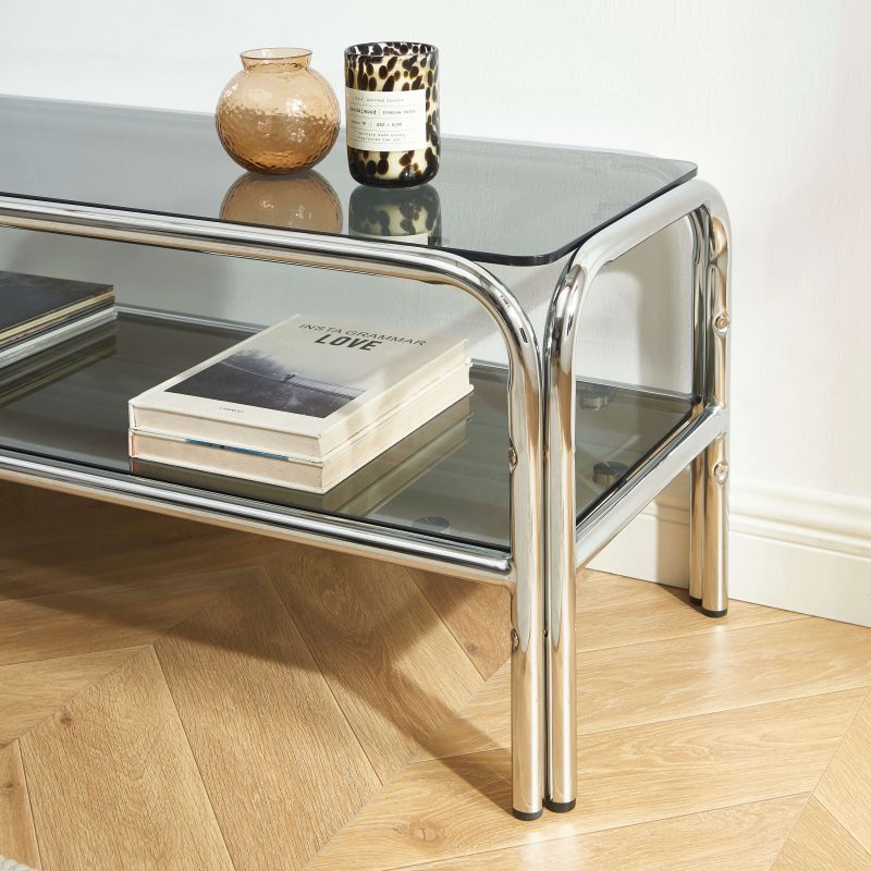 MAGGY Metal TV Stand – Black