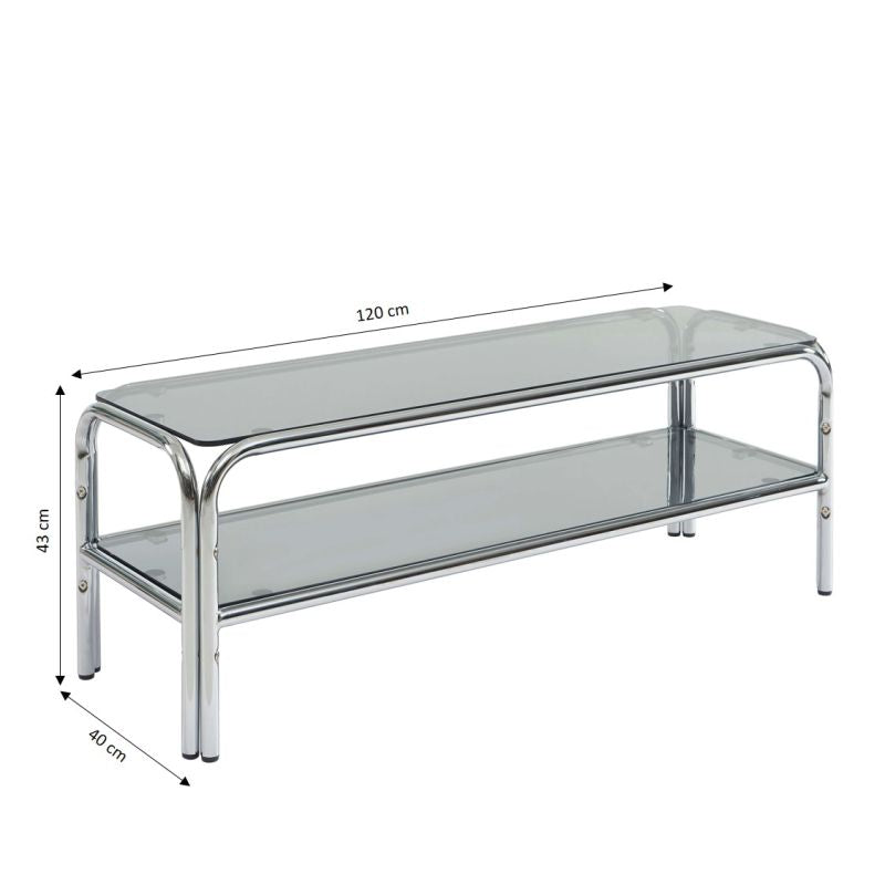 MAGGY Metal TV Stand – Black