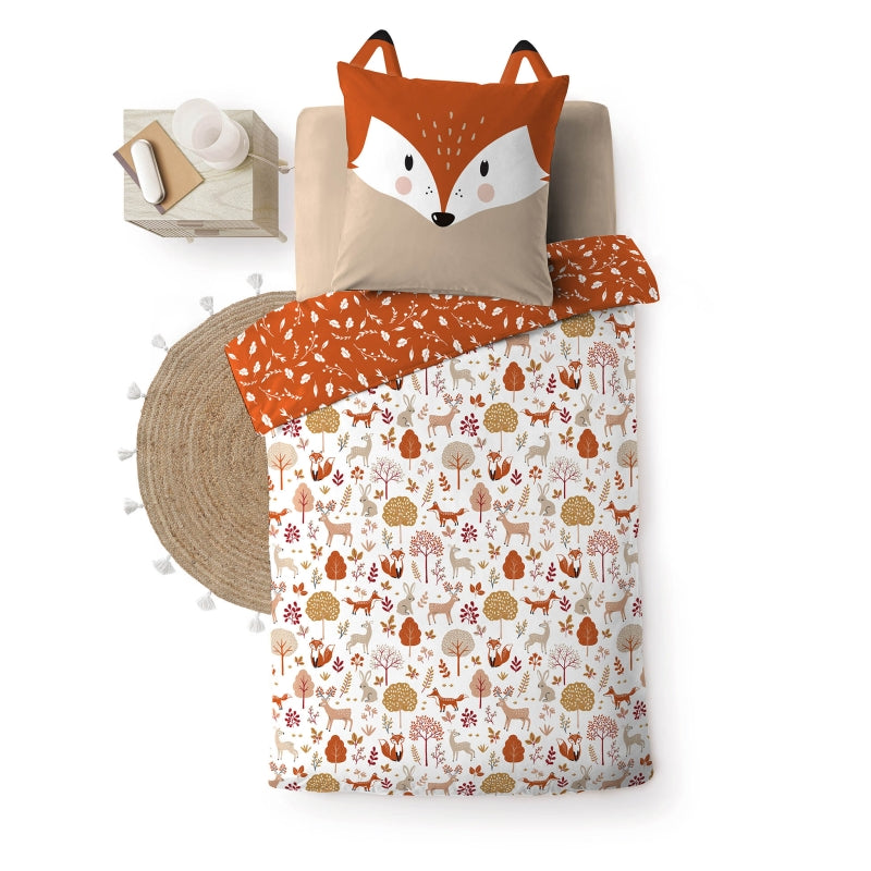 RENA Kids Duvet 2-piece Set, 55.1" x 78.7" - Orange