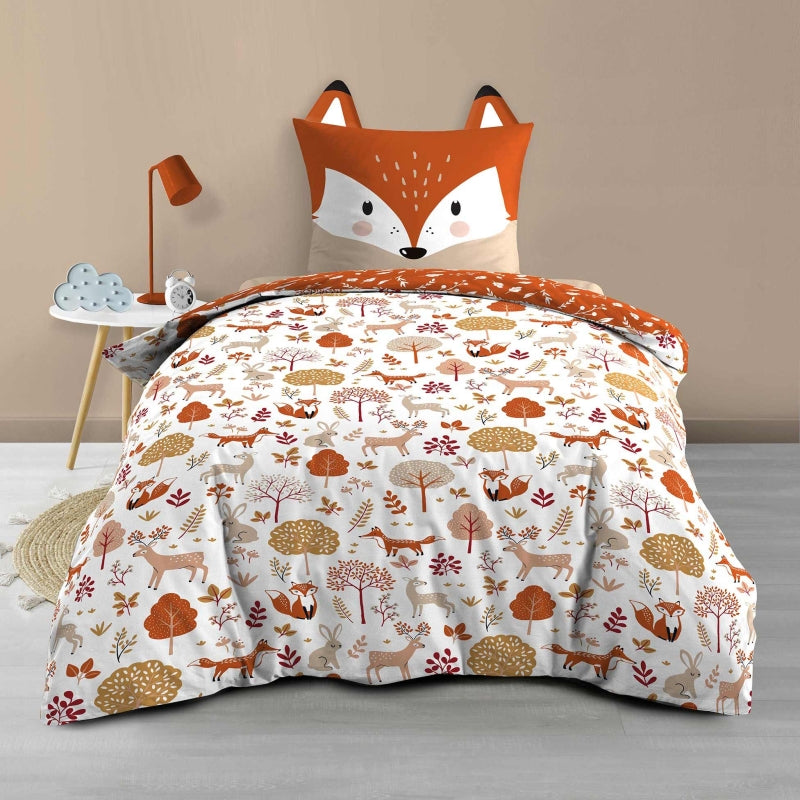 RENA Kids Duvet 2-piece Set, 55.1" x 78.7" - Orange