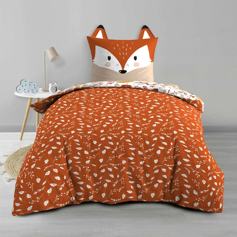 RENA Kids Duvet 2-piece Set, 55.1" x 78.7" - Orange