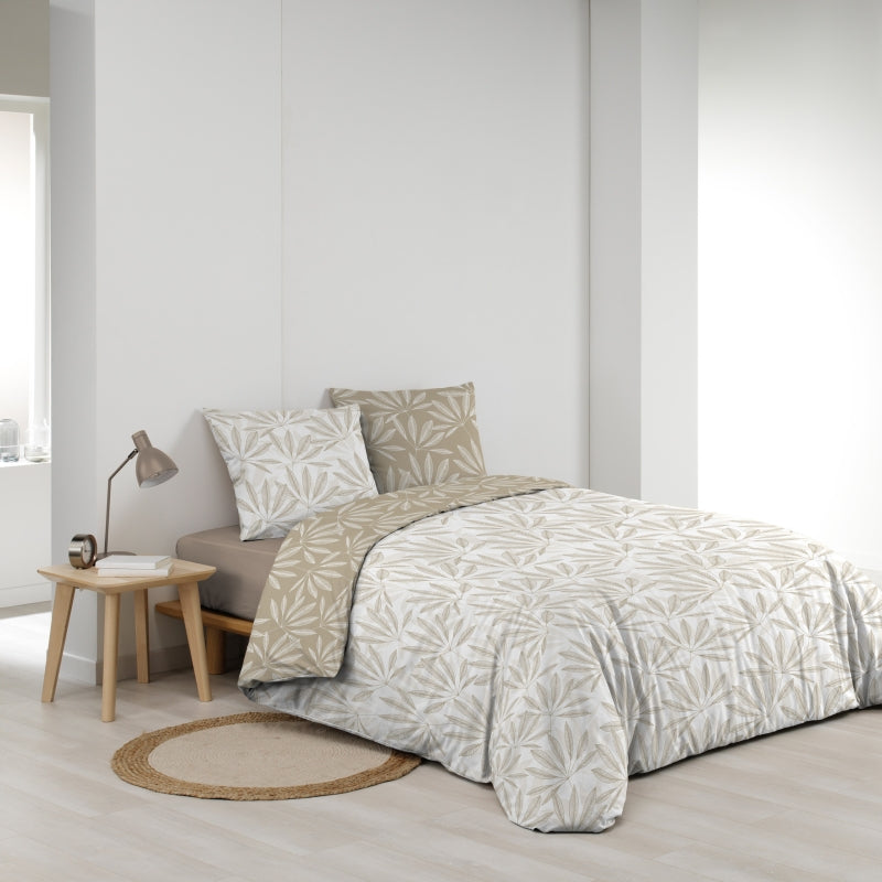 JAKU duvet cover 3-piece set 94.5" x 86.6" - Beige