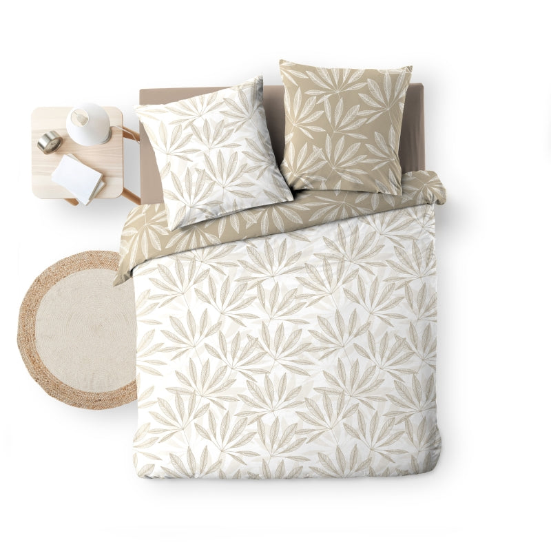 JAKU duvet cover 3-piece set 94.5" x 86.6" - Beige