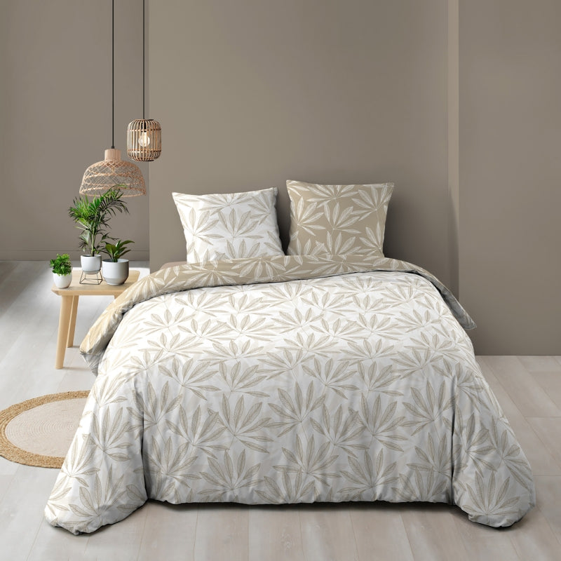 JAKU duvet cover 3-piece set 94.5" x 86.6" - Beige